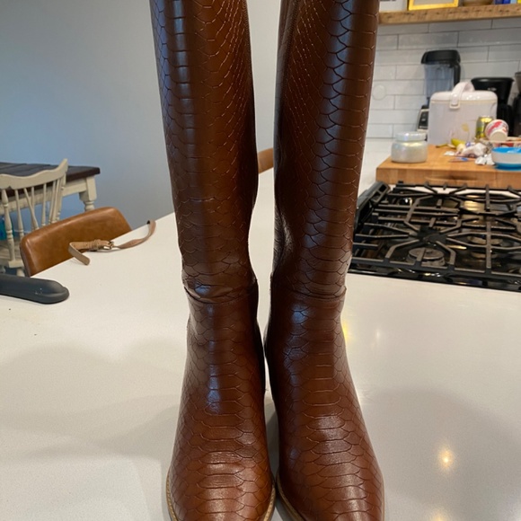 New Matisse tall Croc Cowboy boots 8.5 - Picture 3 of 8